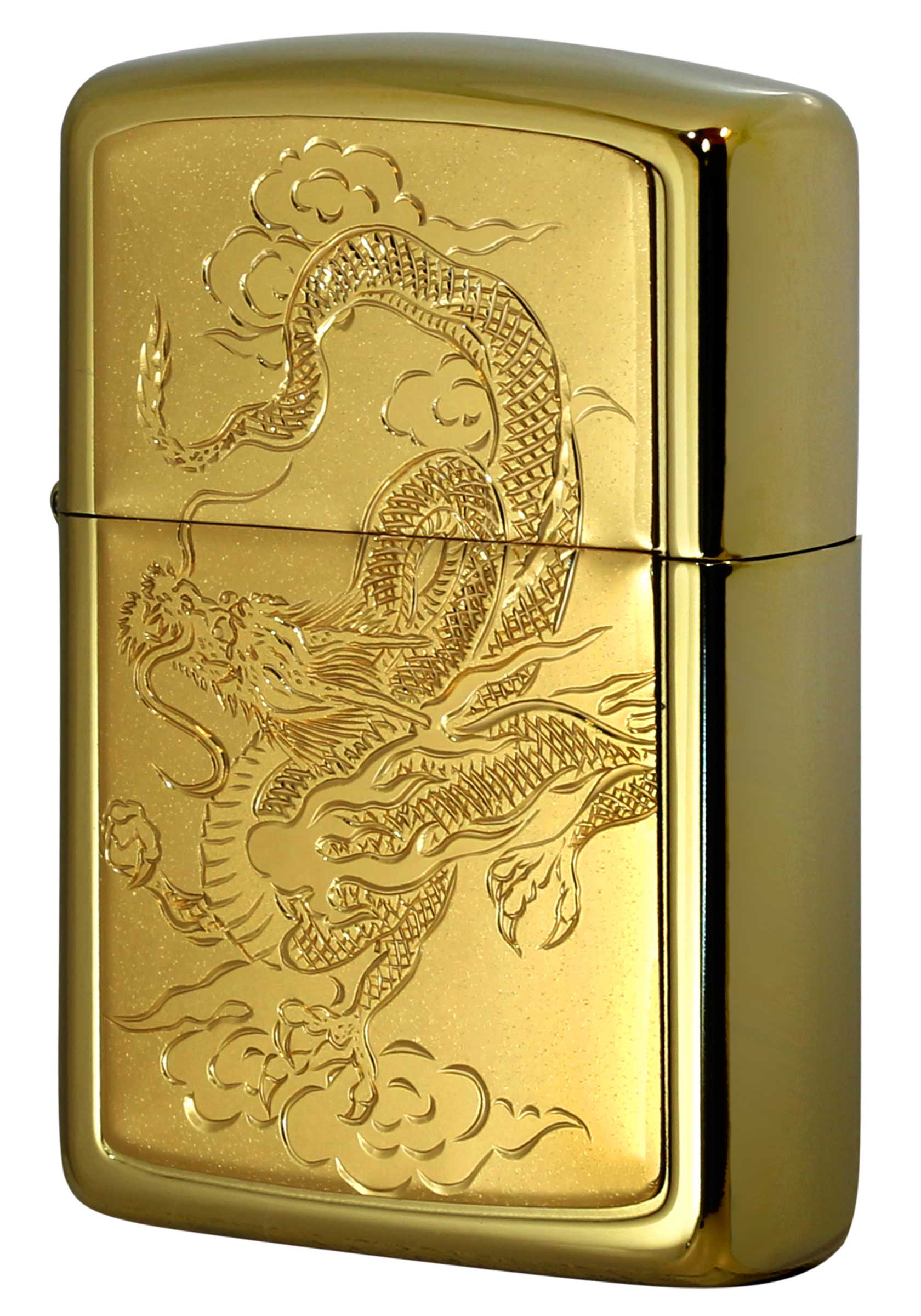 Zippo ジッポー ARMOR アーマー GOLD TITANIUM COATING BODY 龍W