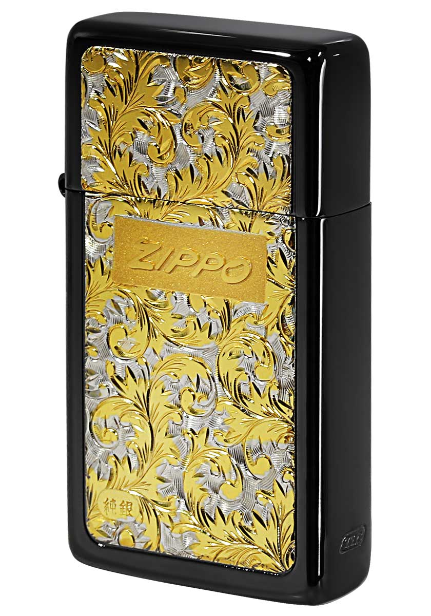 Zippo ジッポー SLIM ARMOR スリムアーマー 黒チタン ＃K-9 メール便可