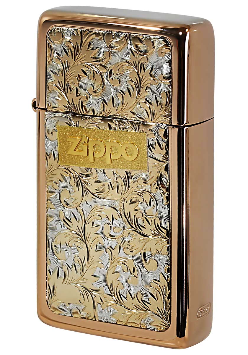 Zippo ジッポー SLIM ARMOR スリムアーマー レッドゴールド RG＃KP-7 メール便可