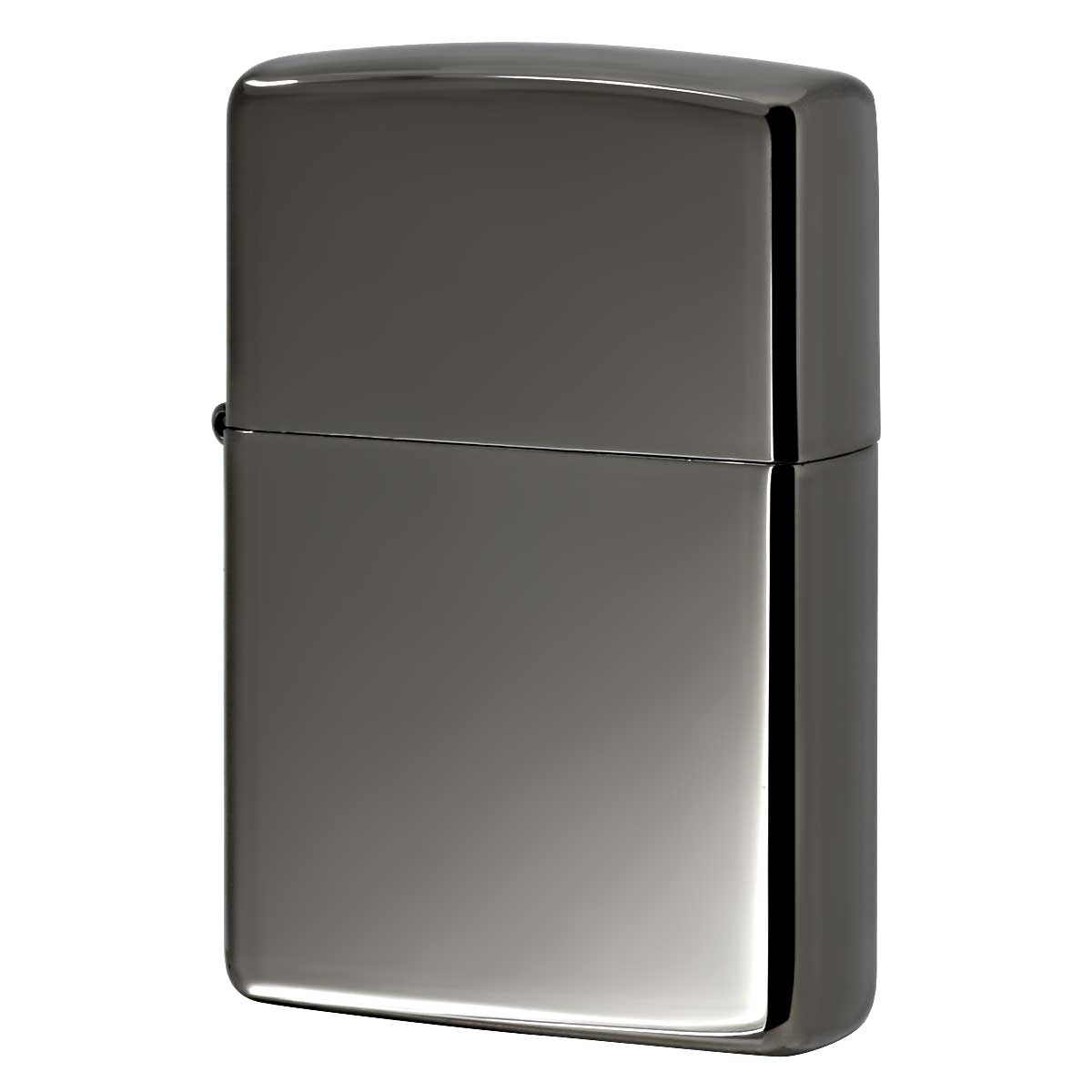 Zippo ジッポー 無地 淡い黒 鏡面 ブラックアイス Black Ice PVDコーティング No.150 メール便可