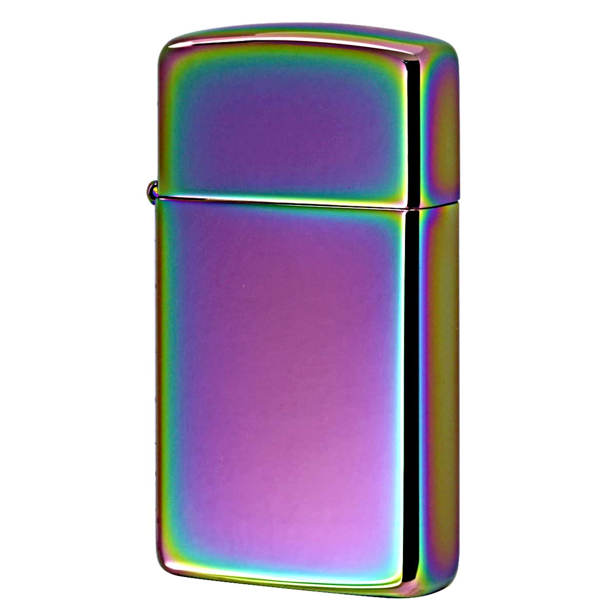 Zippo ジッポー スリム 無地 虹 スペクトラム 鏡面 ポリッシュ SLIM SPECTRUM No.20493 メール便可