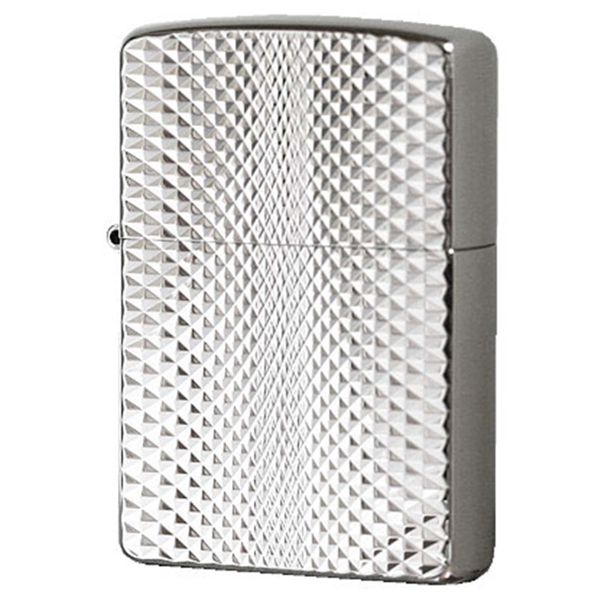 Zippo ジッポー ダイヤモンドカット シルバー プラチナ加工 両面加工 Diamond Cut Platinum Plate 2EP-2D C A