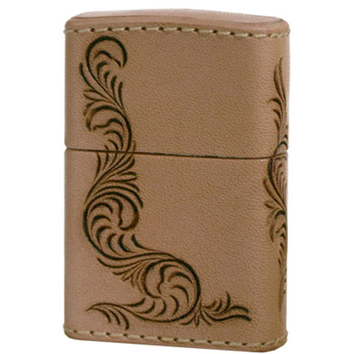 Zippo ジッポー 革巻き レザー ワークス カオス Leather Works CHAOS LWC Z 唐草 アラベスク