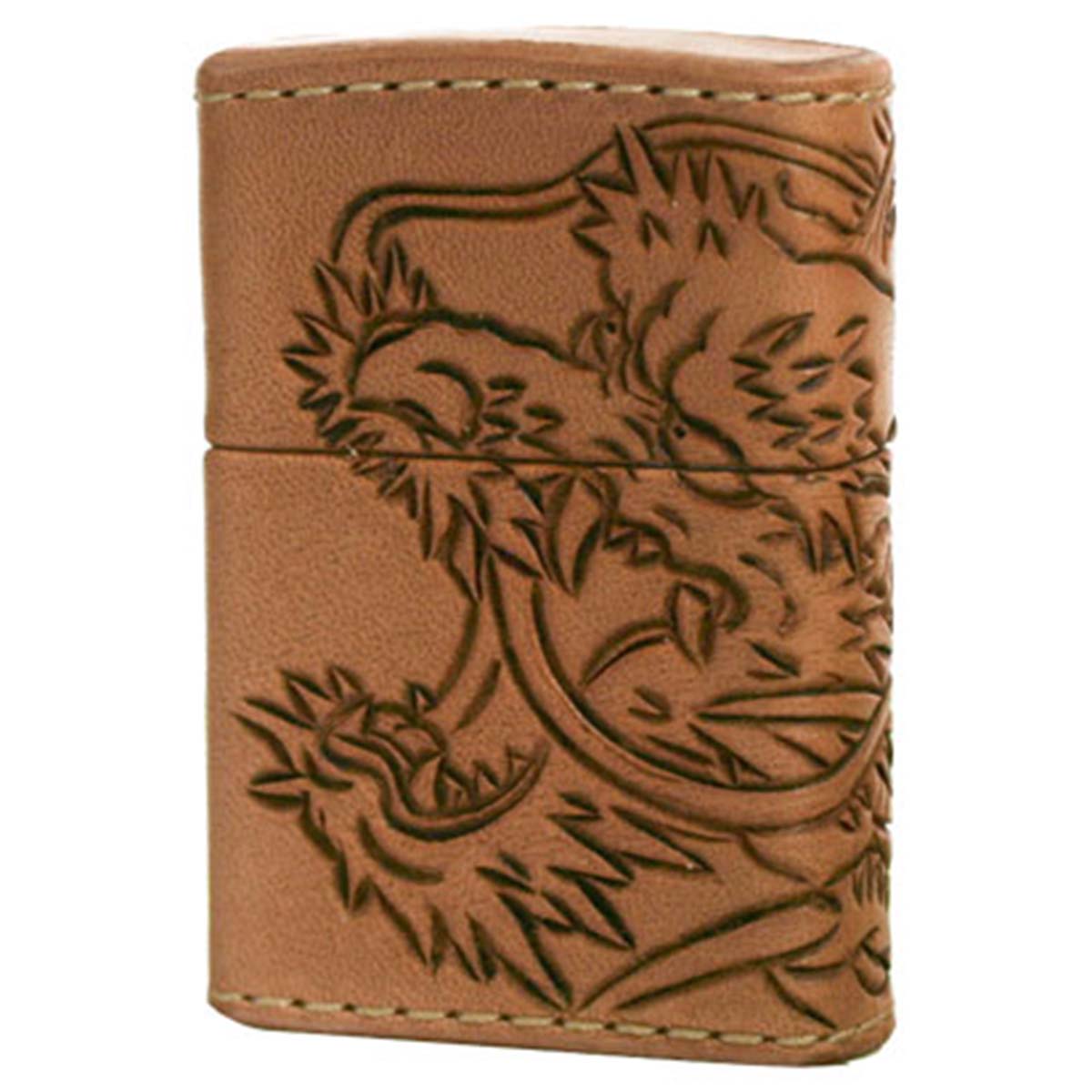 Zippo ジッポー 革巻き レザー ワークス カオス Leather Works CHAOS LWC Z 龍神