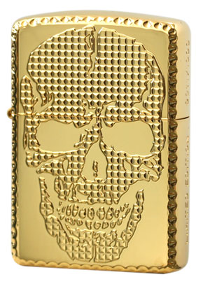 Zippo ジッポー SKULL STUDS （G）K24G Plate（G・tank）