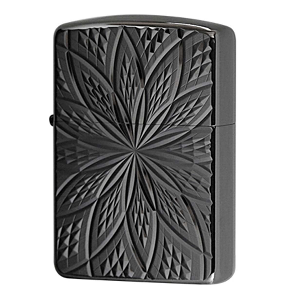 Zippo ジッポー アーマー ダイヤモンドカット ブラック 両面加工 ARMOR Diamond Cut BLOOM2 B