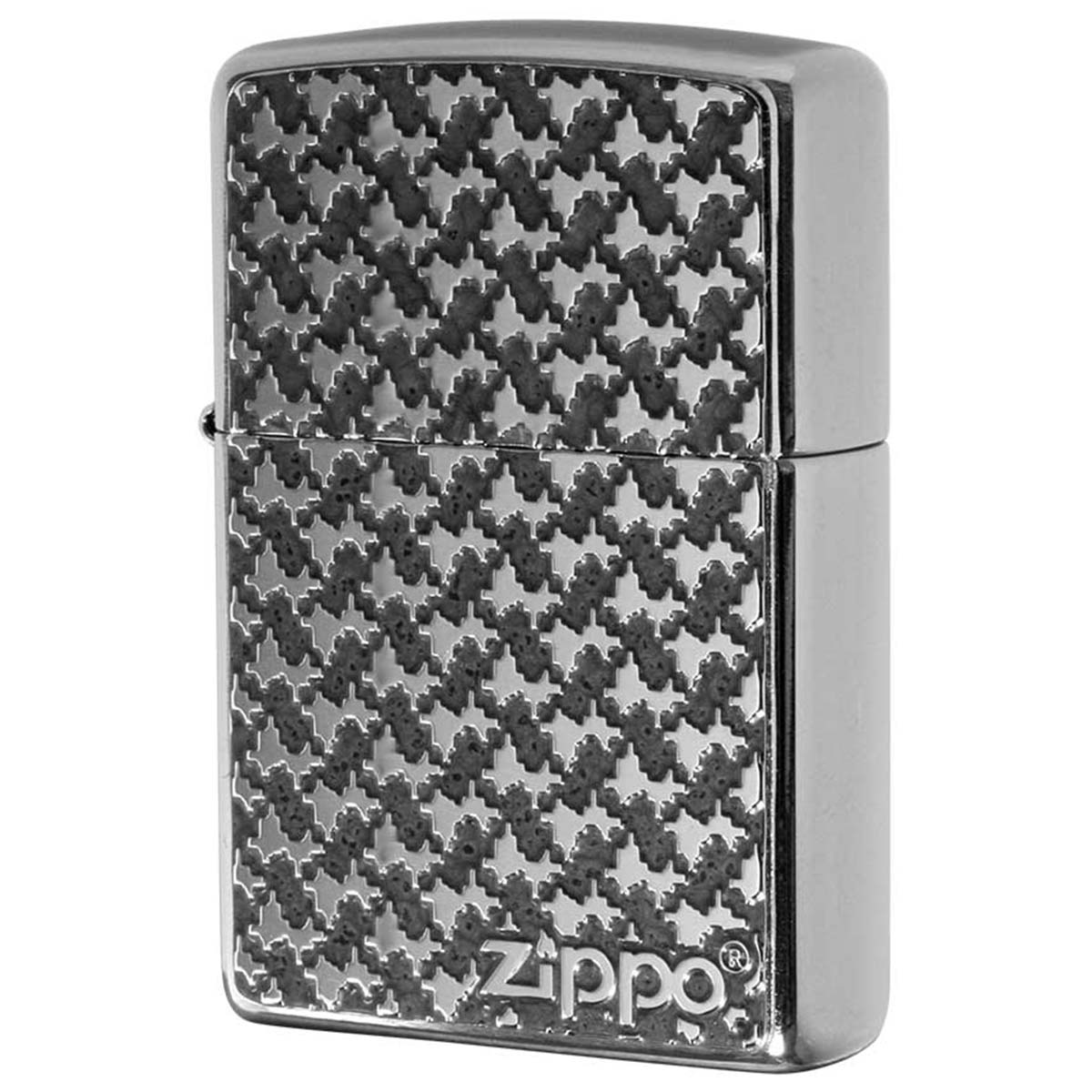 Zippo ジッポー パターン柄 グレー ＃200 メタルプレート 両面加工 ニッケルメッキ 2MPP-Pattern GY メール便可