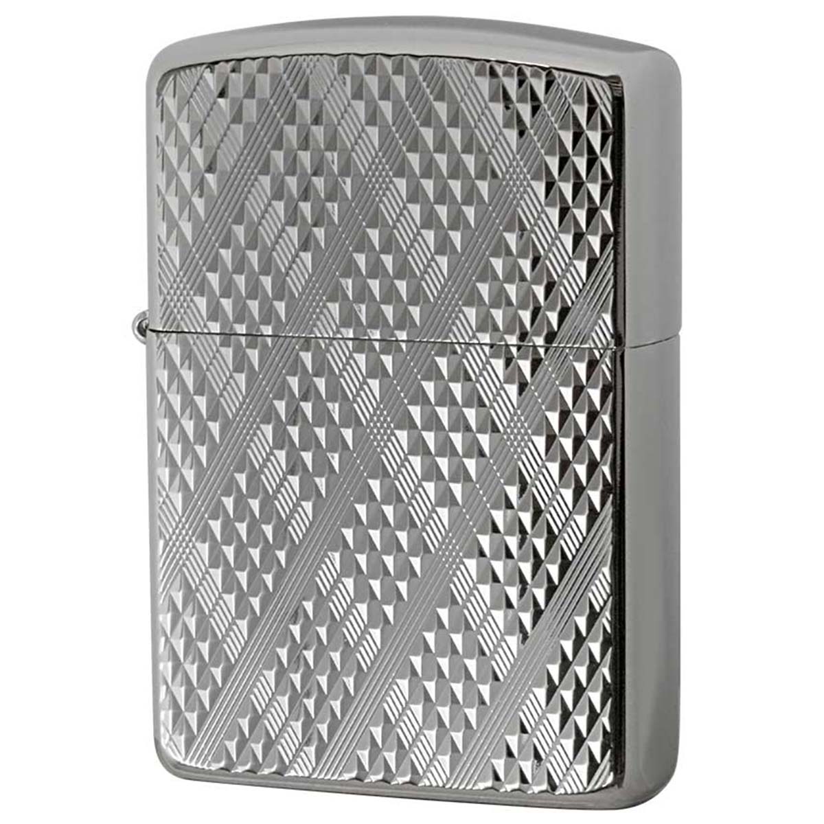 Zippo ジッポー アーマー ディアマンテ ダイアモンド彫刻 ホワイトニッケル 両面加工 ARMOR Diamante White Nickel WN-A