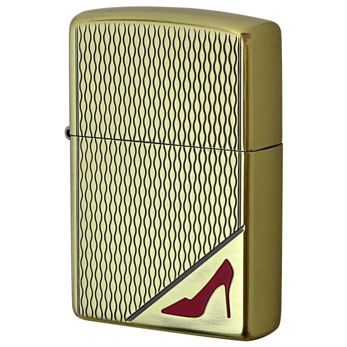 Zippo ジッポー レッドハイヒール 両面彫刻 ブラスいぶし RED High heels Brass Oxidized BO