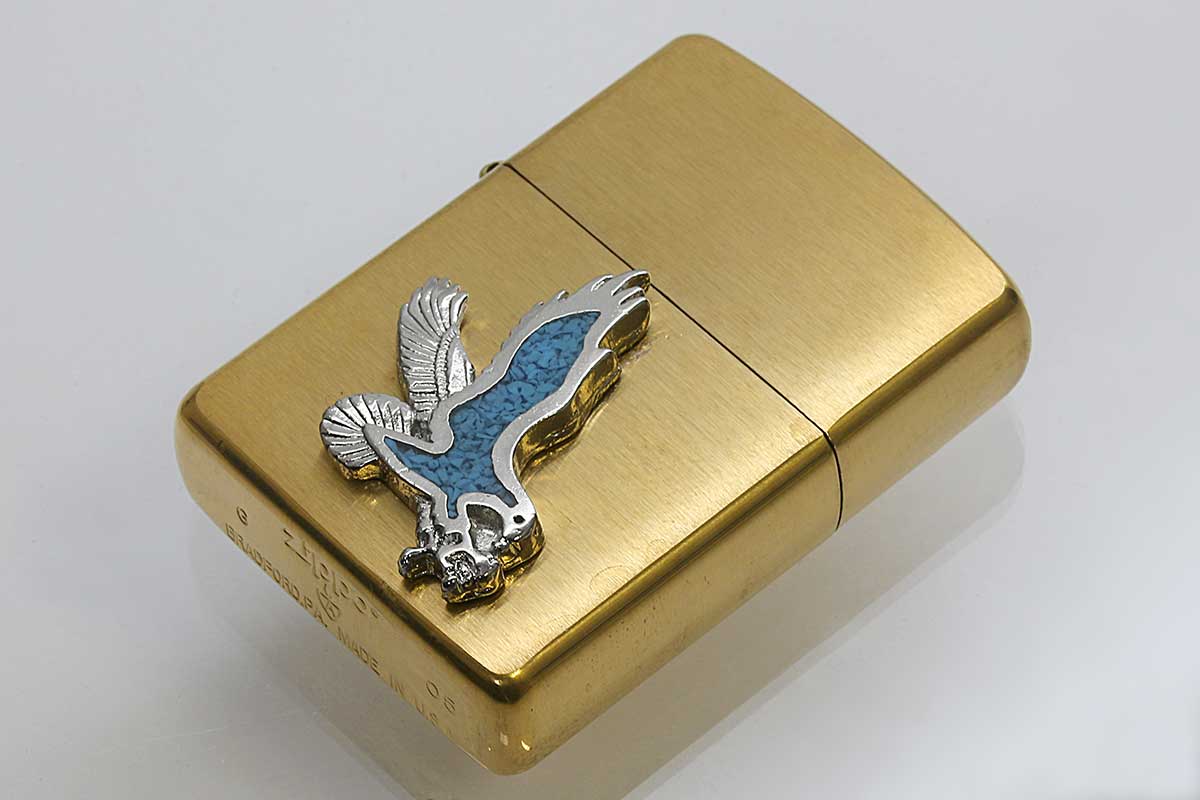 Zippo ジッポー 絶版・2005年製造 ARMOR アーマー ＃168 メタルエンブレム イーグル メール便可