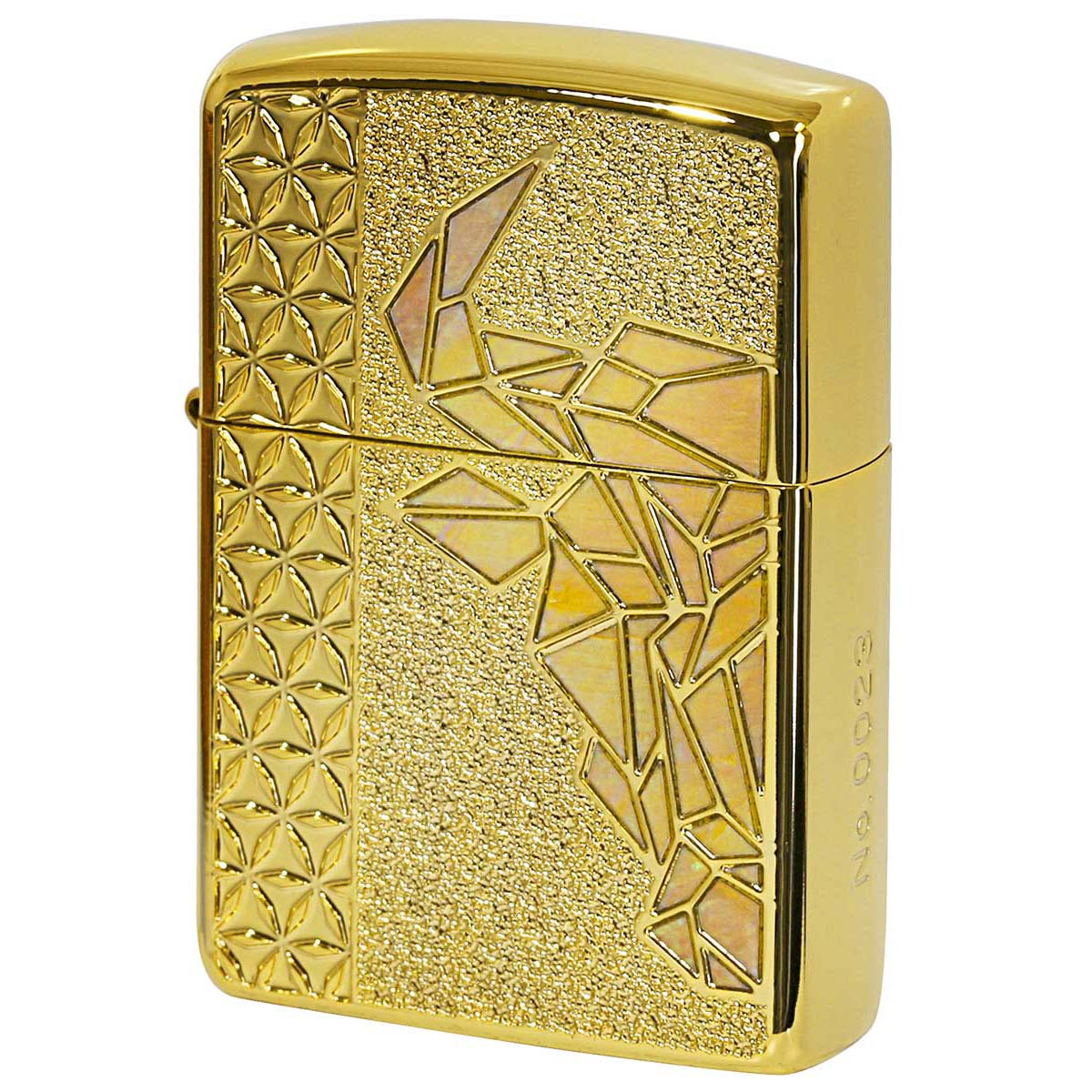 Zippo ジッポー アーマー ブル 牛 シェル 貝 インレイ 象嵌 金メッキ ARMOR BULL 雄牛 Gold Plate GP YL
