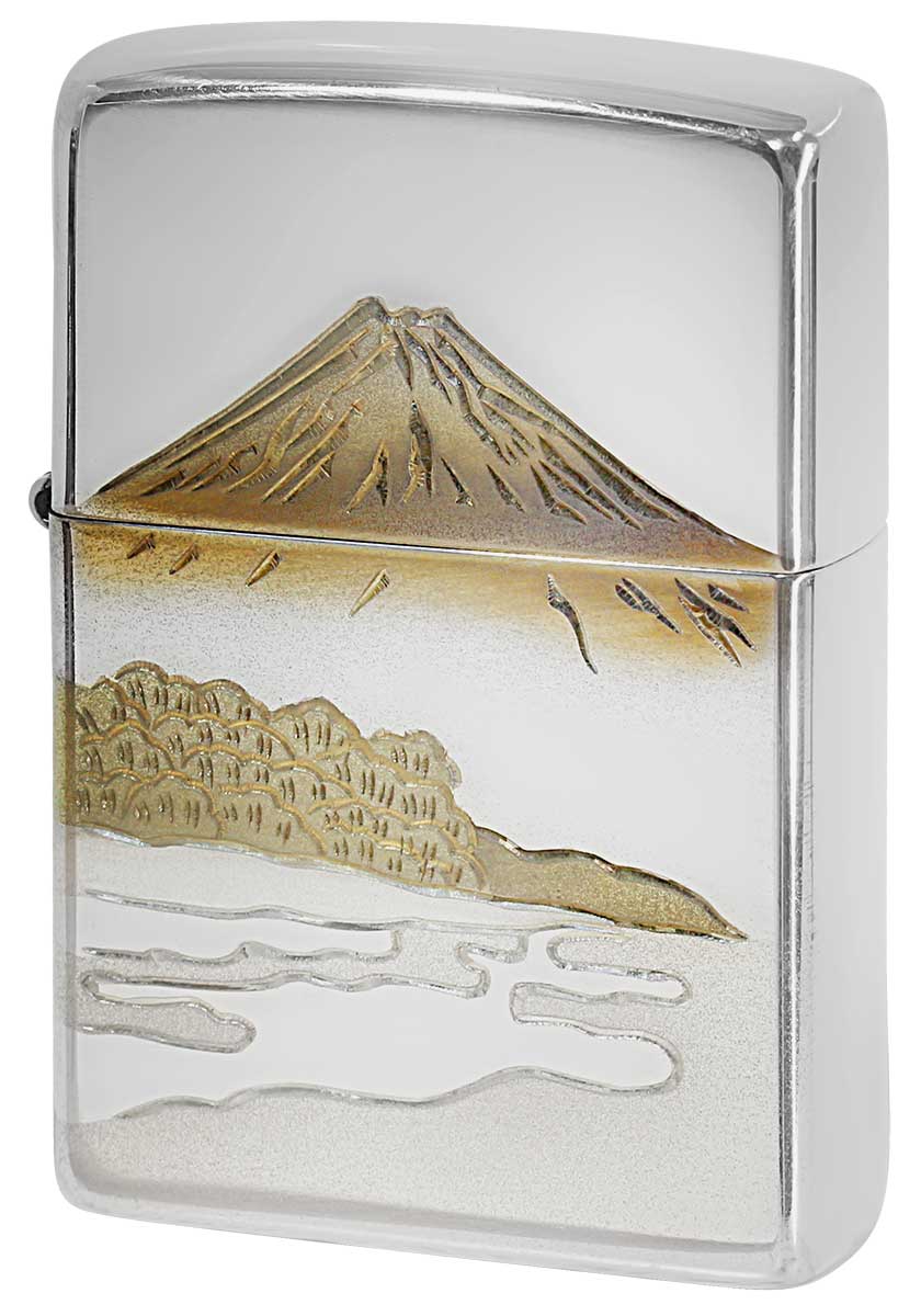 Zippo ジッポー スターリングシルバー 純銀 No.15 松富士