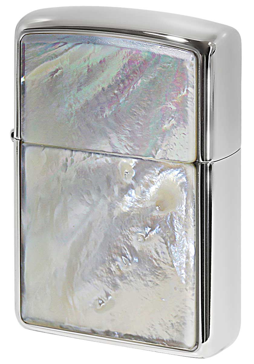 Zippo ジッポー ARMOR アーマー Mother of Pearl SOLID MoP 白蝶貝 White Nickel