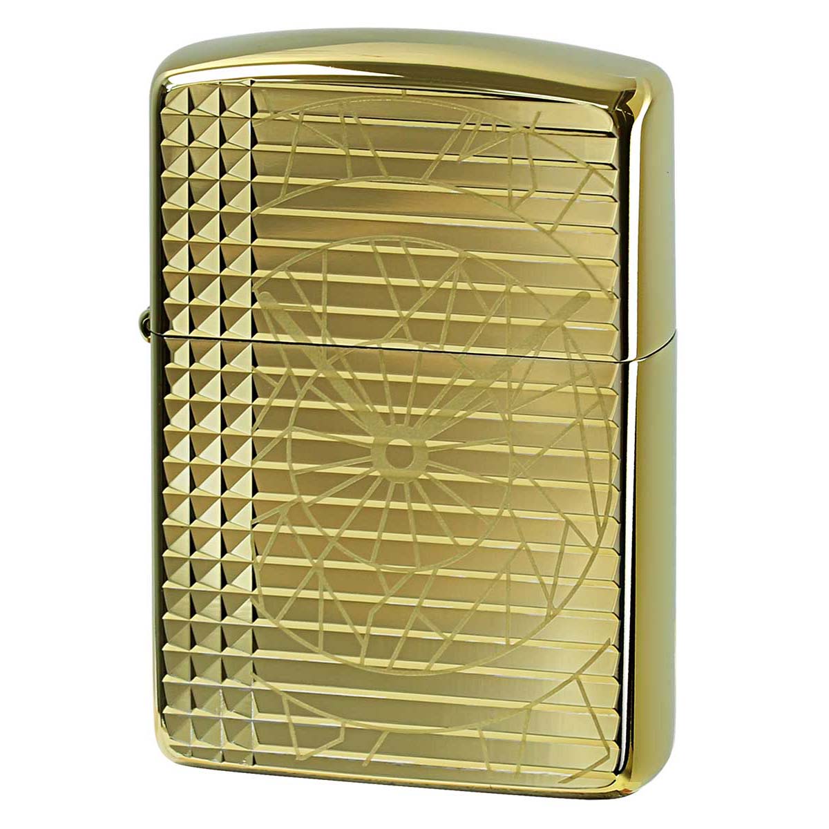 Zippo ジッポー アーマー ポリゴン クロック 時計 チタニュームコーティング ゴールド Armor Polygon Clock TC-G
