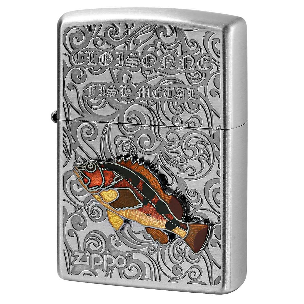 Zippo ジッポー カサゴ ヴィンテージ 七宝メタル 海水魚 Vintage Cloisonne fish metal Salt Water Fish AN-カサゴ