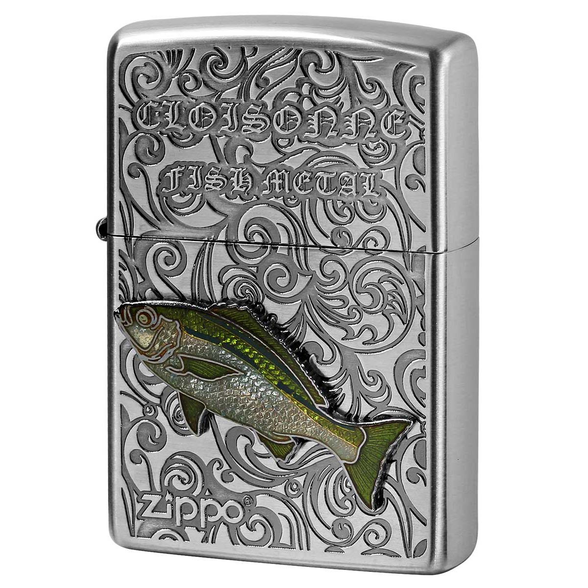 Zippo ジッポー イサキ ヴィンテージ 七宝メタル 海水魚 Vintage Cloisonne fish metal Salt Water Fish AN-イサキ