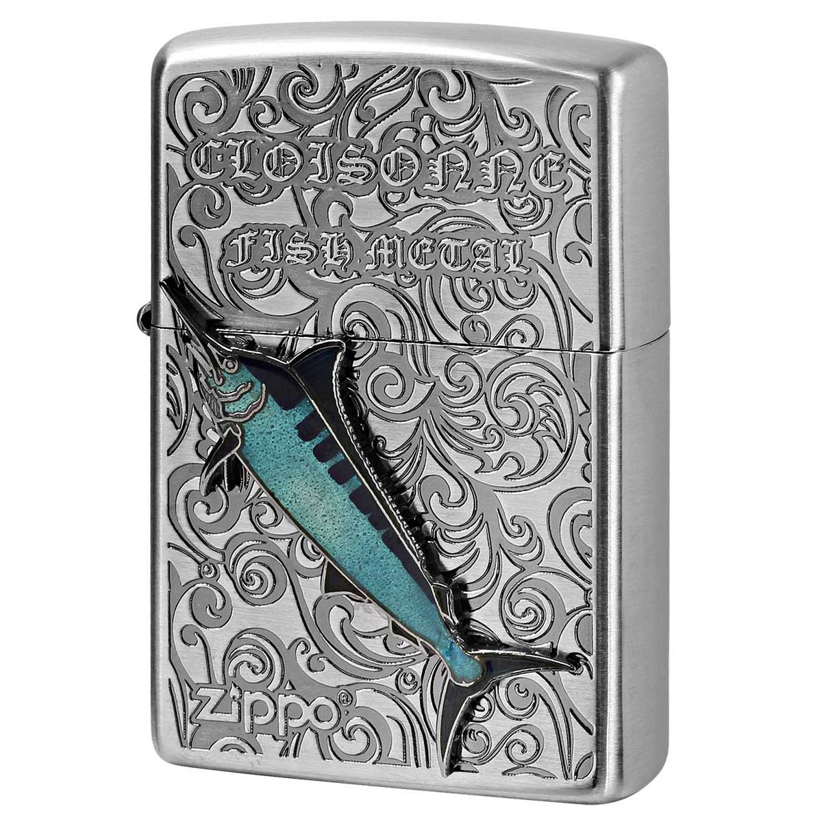 Zippo ジッポー カジキ ヴィンテージ 七宝メタル 海水魚 Vintage Cloisonne fish metal Salt Water Fish AN-カジキ