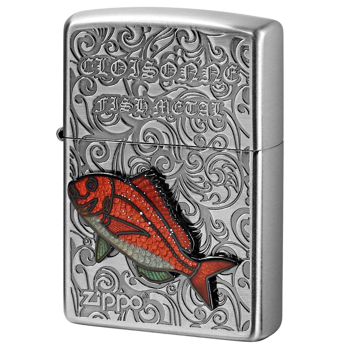 Zippo ジッポー 真鯛 ヴィンテージ 七宝メタル 海水魚 Vintage Cloisonne fish metal Salt Water Fish AN-マダイ