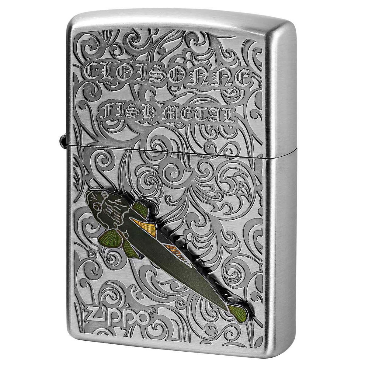 Zippo ジッポー マゴチ ヴィンテージ 七宝メタル 海水魚 Vintage Cloisonne fish metal Salt Water Fish AN-マゴチ