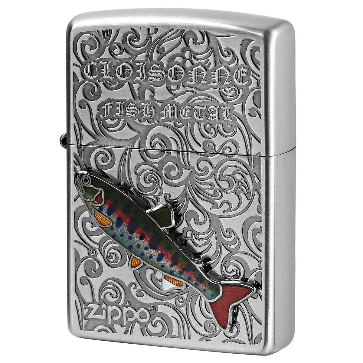 Zippo ジッポー ヤマメ ヴィンテージ 七宝メタル 淡水魚 Vintage Cloisonne fish metal Fresh Water Fish AN-ヤマメ
