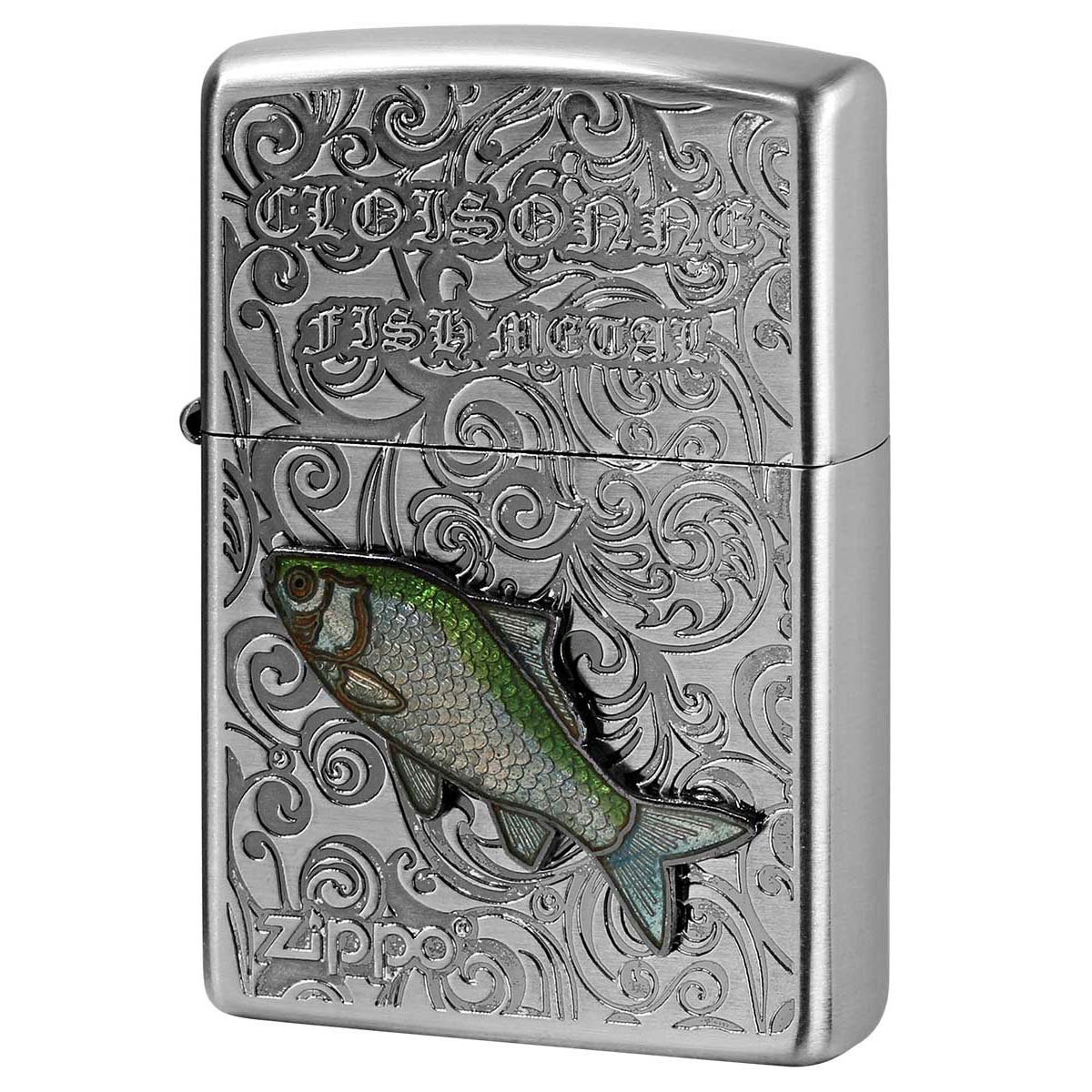 Zippo ジッポー ヘラブナ ヴィンテージ 七宝メタル 淡水魚 Vintage Cloisonne fish metal Fresh Water Fish AN-ヘラブナ