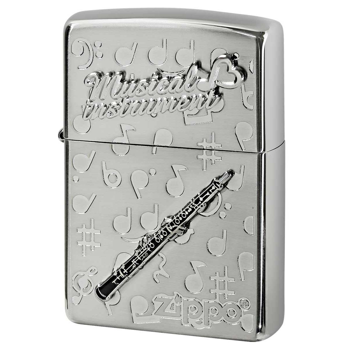 Zippo ジッポー オーボエ 楽器 メタル Musical instrumet White Nickel SATIN WNS-オーボエ