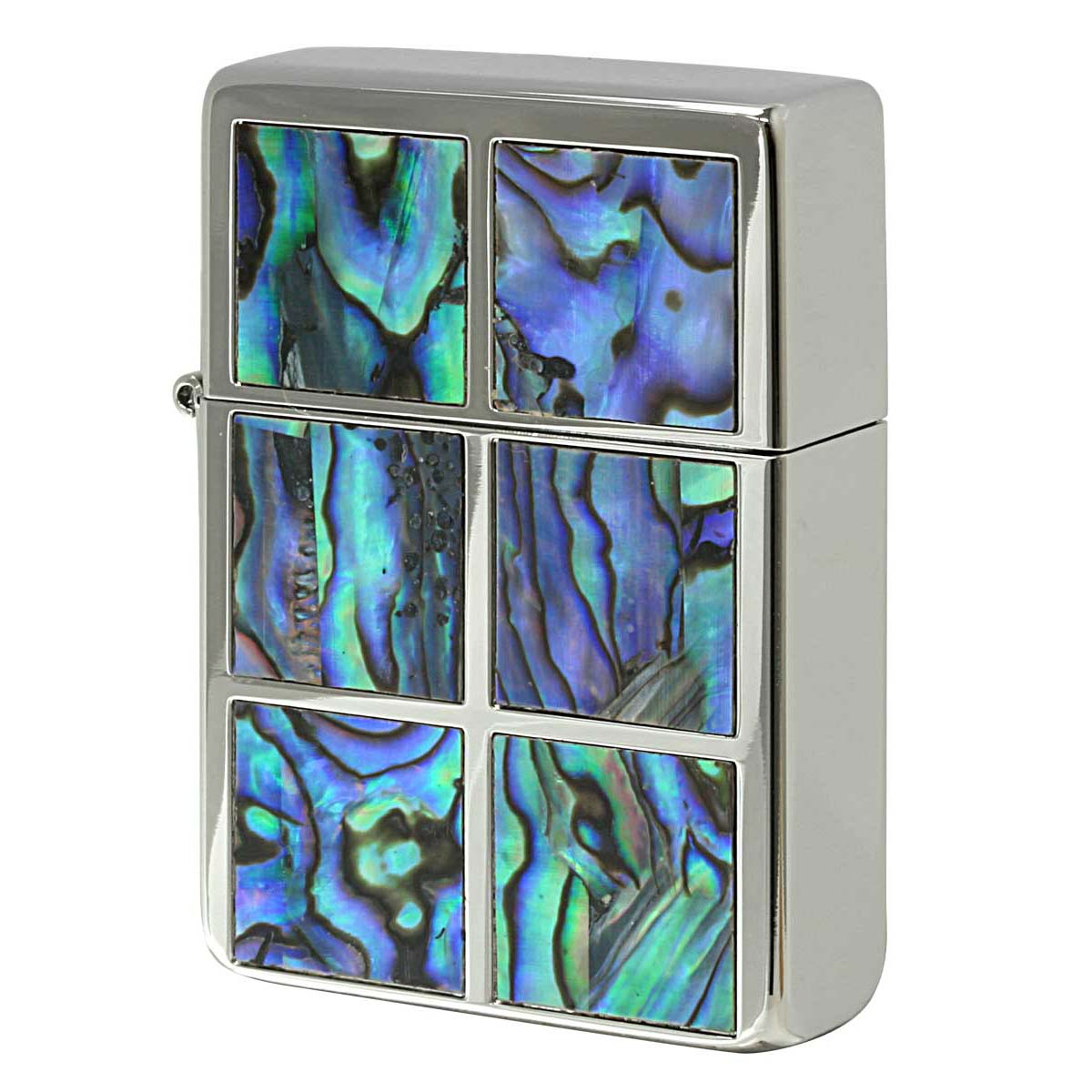 Zippo ジッポー 1935レプリカ シェル 貝 インレイ 象嵌 スクエア 両面加工 ホワイトニッケル Replica Square Shell WN