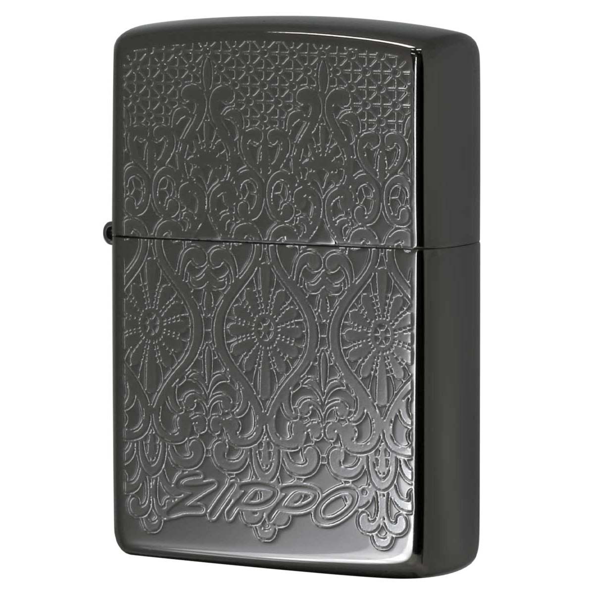 Zippo ジッポー ヨーロピアン レース グレー European Lace Titanium Coating Black Gray