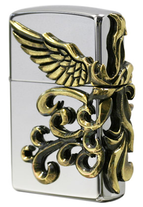 Zippo ジッポー 在庫限り完売 3面連続 PHOENIX METAL フェニックス メタル 250PHOENIX A-ABメタル メール便可