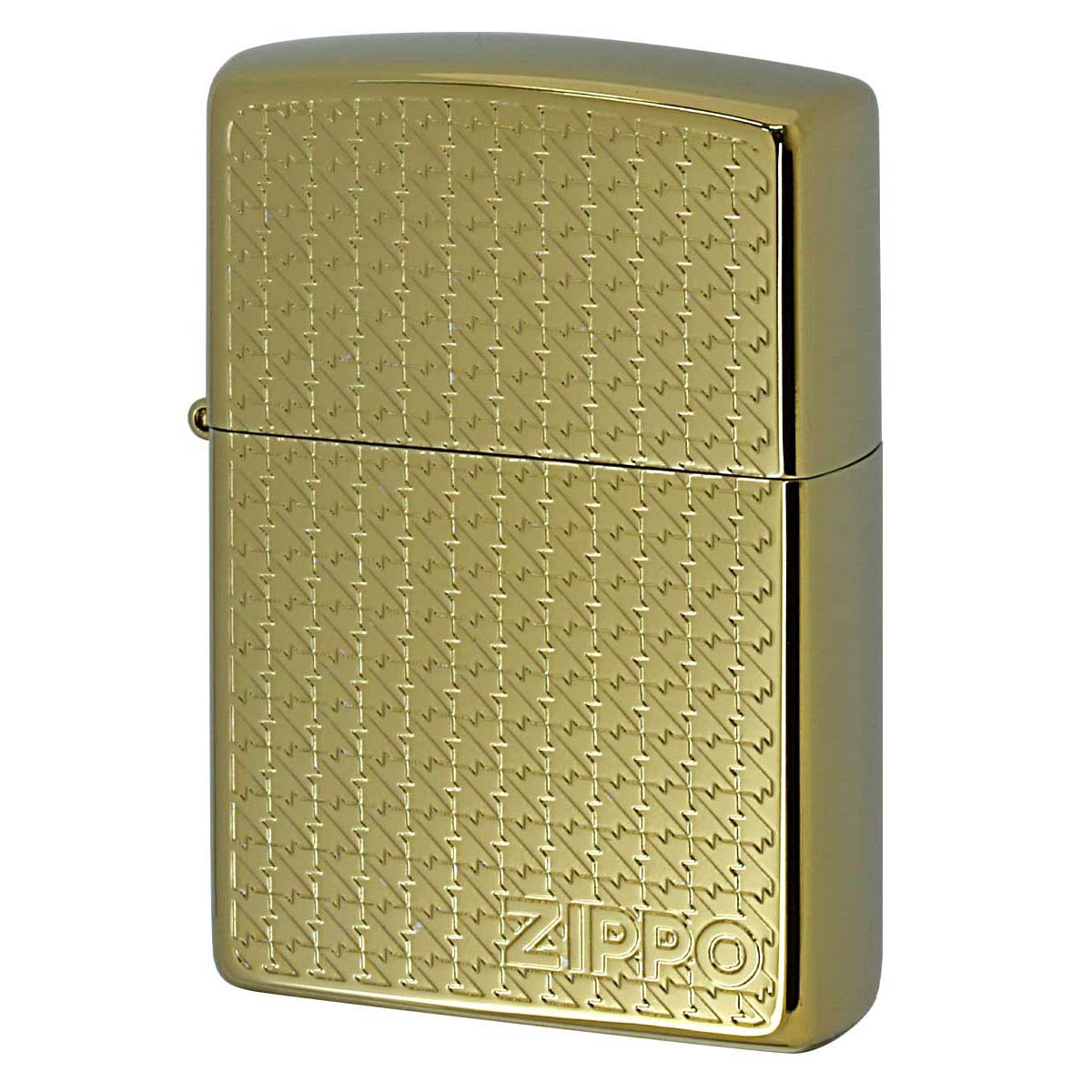 Zippo ジッポー Houndstooth Titanium Coationg 千鳥格子 チタニュームコーティング ゴールド TC-Gold メール便可