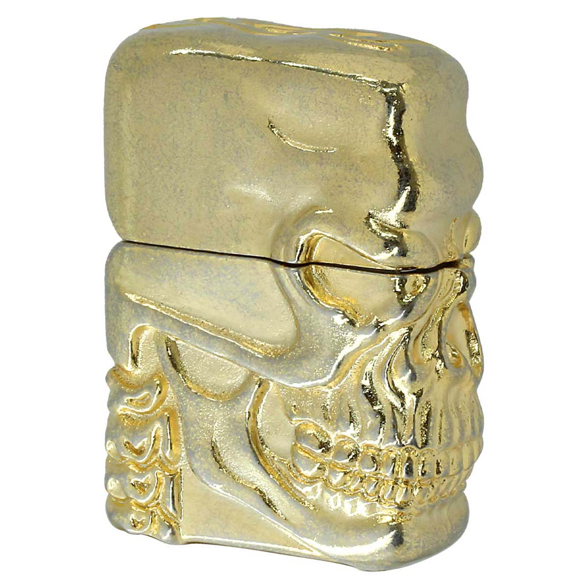 Zippo ジッポー スカル Skull 骸骨 フルメタルジャケット スペシャル スカル ゴールドニッケル SPECIAL SKULL Full Metral Jacket NGB