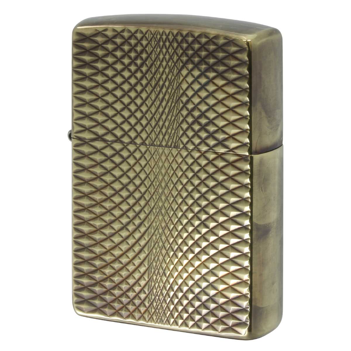 Zippo ジッポー アンティーク風 ユーズド ダイヤモンドカット 両面加工 A・DC A メール便可