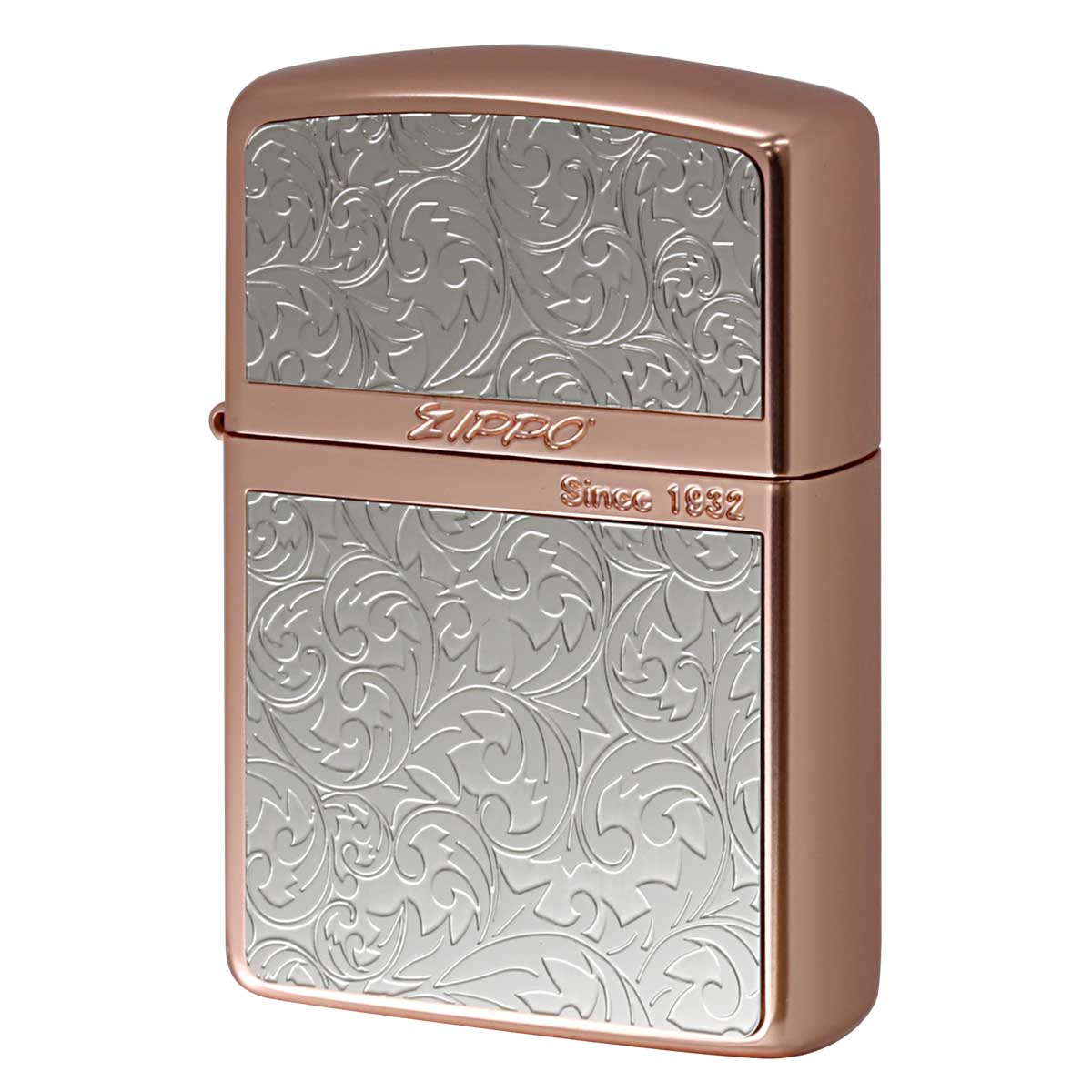 Zippo ジッポー ARMOR アーマー 唐草 アラベスク プレート ピンク Pk