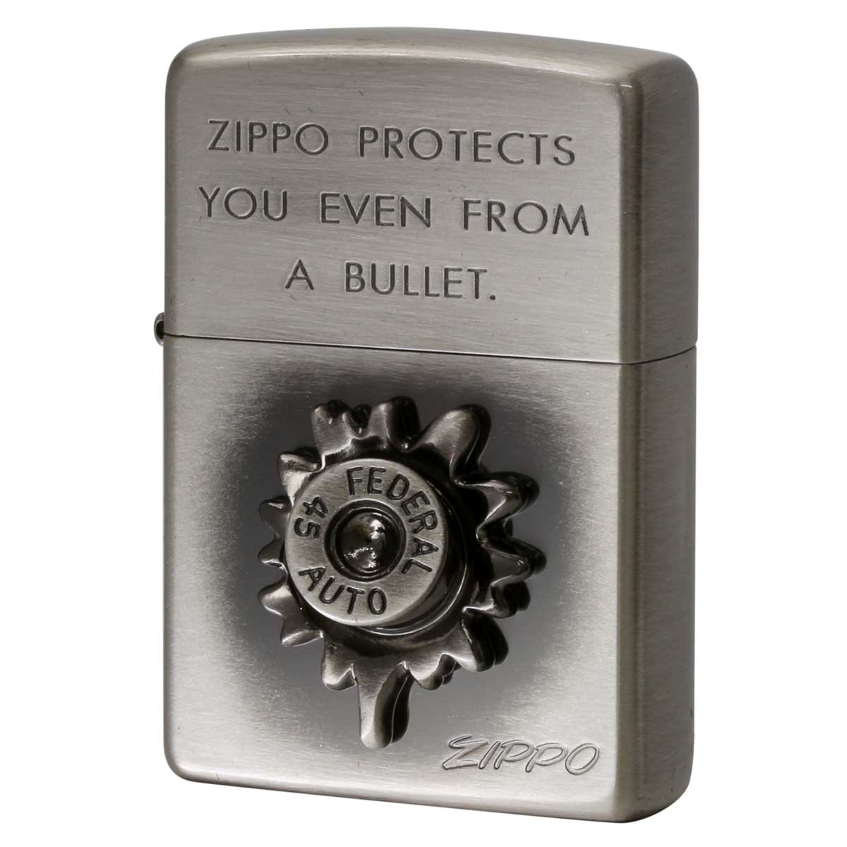 Zippo ジッポー 訳あり傷あり BULLET 弾丸 アンティークニッケル Ni