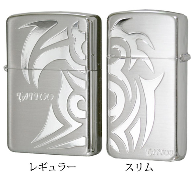 Zippo ジッポー タトゥーペア 銀サテーナ