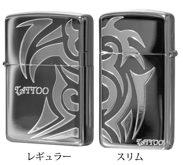 Zippo ジッポー タトゥーペア ブラックミラー