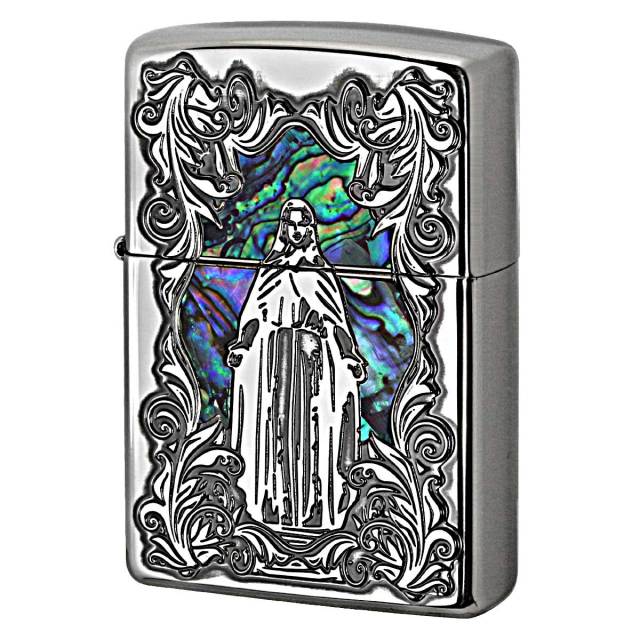 Zippo ジッポー シェル 貝 マリア ニッケルいぶし 63450198