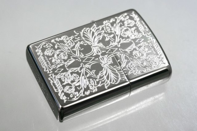 Zippo ジッポー 絶版・2005年製造 ベネチアン柄 両面彫刻