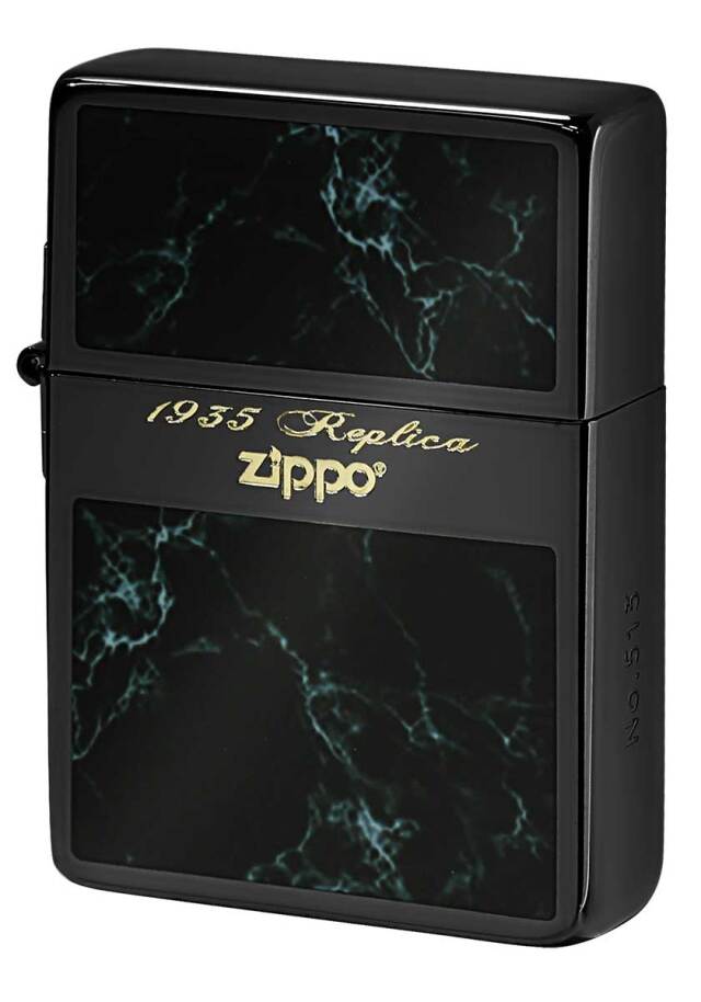 Zippo ジッポー 1935レプリカ Black Marble ブラック マーブル 35MB-BB