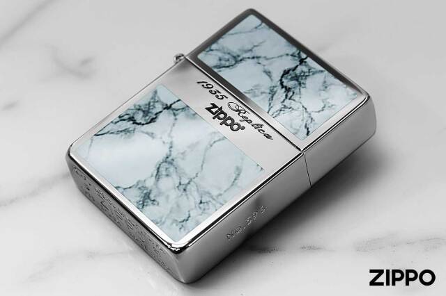 Zippo ジッポー 1935レプリカ Silver Marble シルバー マーブル