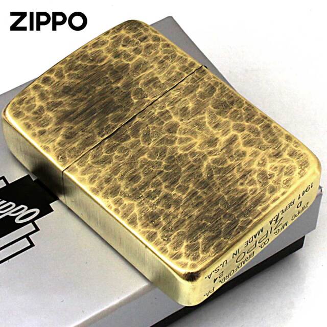 Zippo ジッポー 1941レプリカ リューター加工 ハンマートーン調 真鍮
