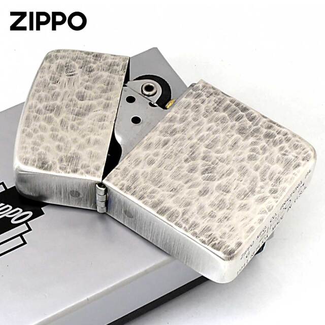 Zippo ジッポー 1941レプリカ リューター加工 ハンマートーン調 銀古美