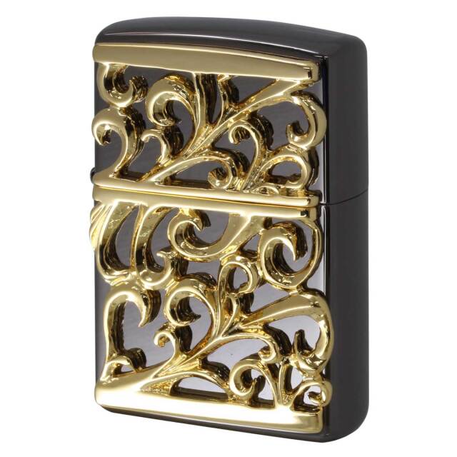 Zippo ジッポー アラベスク 唐草 メタル デビルジャケット ブラック