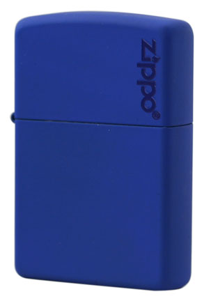 Zippo ジッポー ロイヤルブルー マット ジッポ ロゴ Royal Blue Matte Zippo Logo 229ZL メール便可
