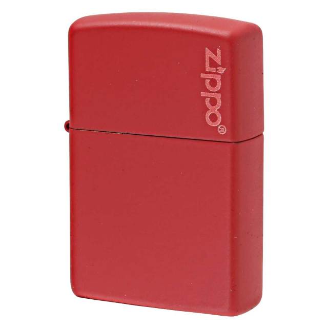 Zippo ジッポー レッド マット ジッポ ロゴ Red Matte Zippo Logo 233ZL メール便可