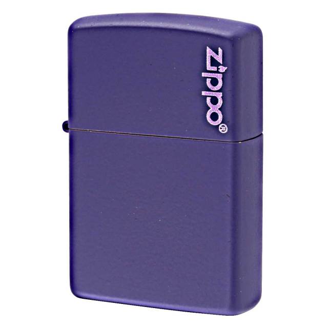 Zippo ジッポー パープル マット ジッポ ロゴ Purple Matte Zippo Logo 237ZL メール便可
