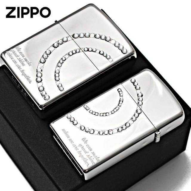 Zippo ジッポー マジカルトリック ペア 惑星 ラインストーン