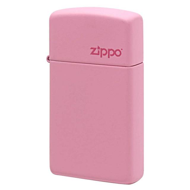 Zippo ジッポー スリム ピンク マット ジッポ ロゴ SLIM Pink Matte Zippo Logo 1638ZL メール便可