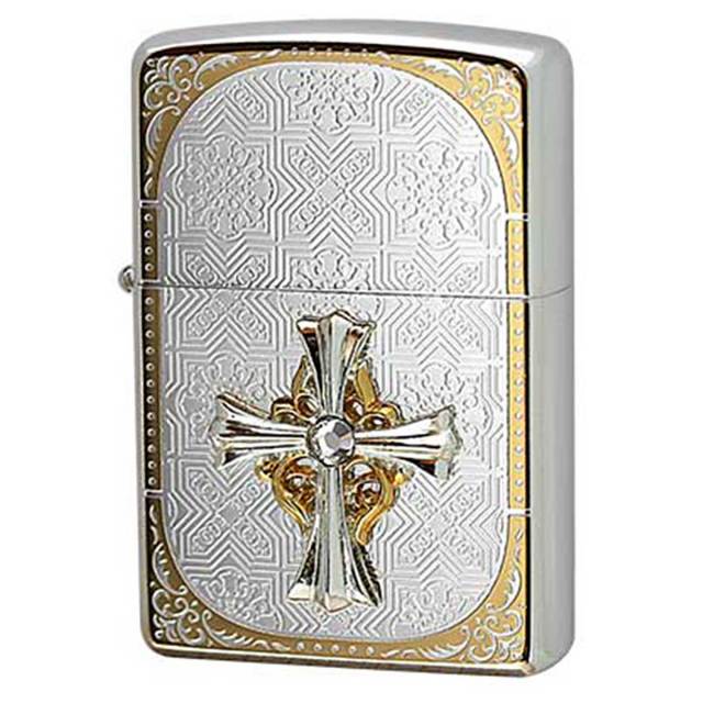 Zippo ジッポー CROSS METAL クロス メタル 十字架 20CMB-SG-B メール便可