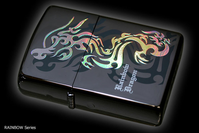 「レインボードラゴン 遠隔伝授」【龍と繋がる❤️】 Zippo ジッポー レインボードラゴン TD-BK｜Zippo専門店フラミンゴ：本店